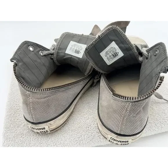 Converse x Varvatos Chuck Taylor Hi 151283C US12 Grey w/ Zip - Picture 7 of 9